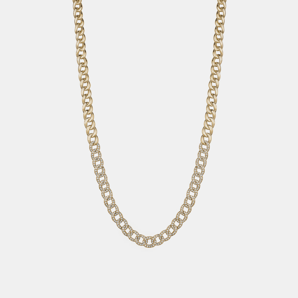 Semi Pavé Miami Cuban Link Choker