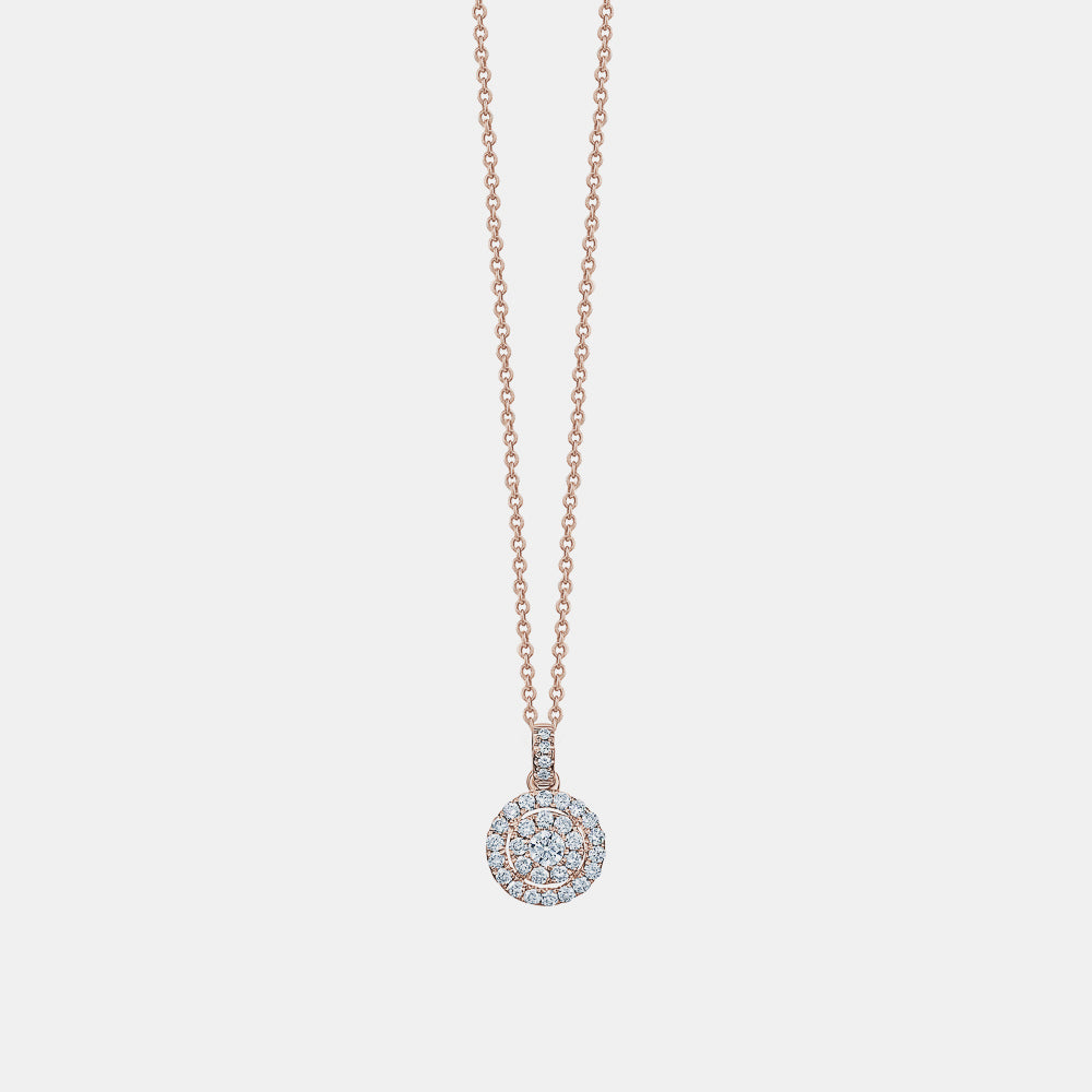 Diamond Illusion Halo Necklace