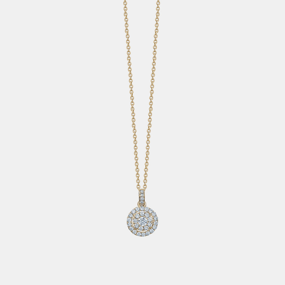 Diamond Illusion Halo Necklace