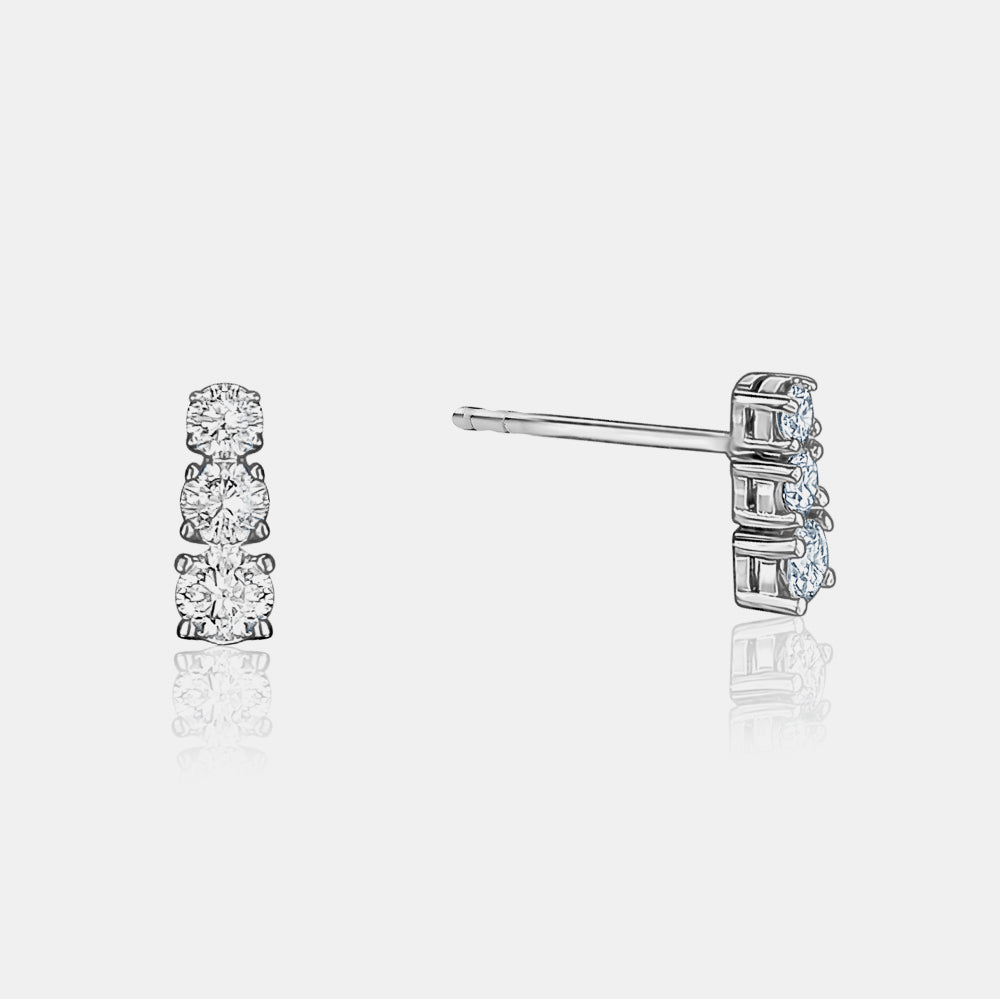 Graduated Diamond Studs