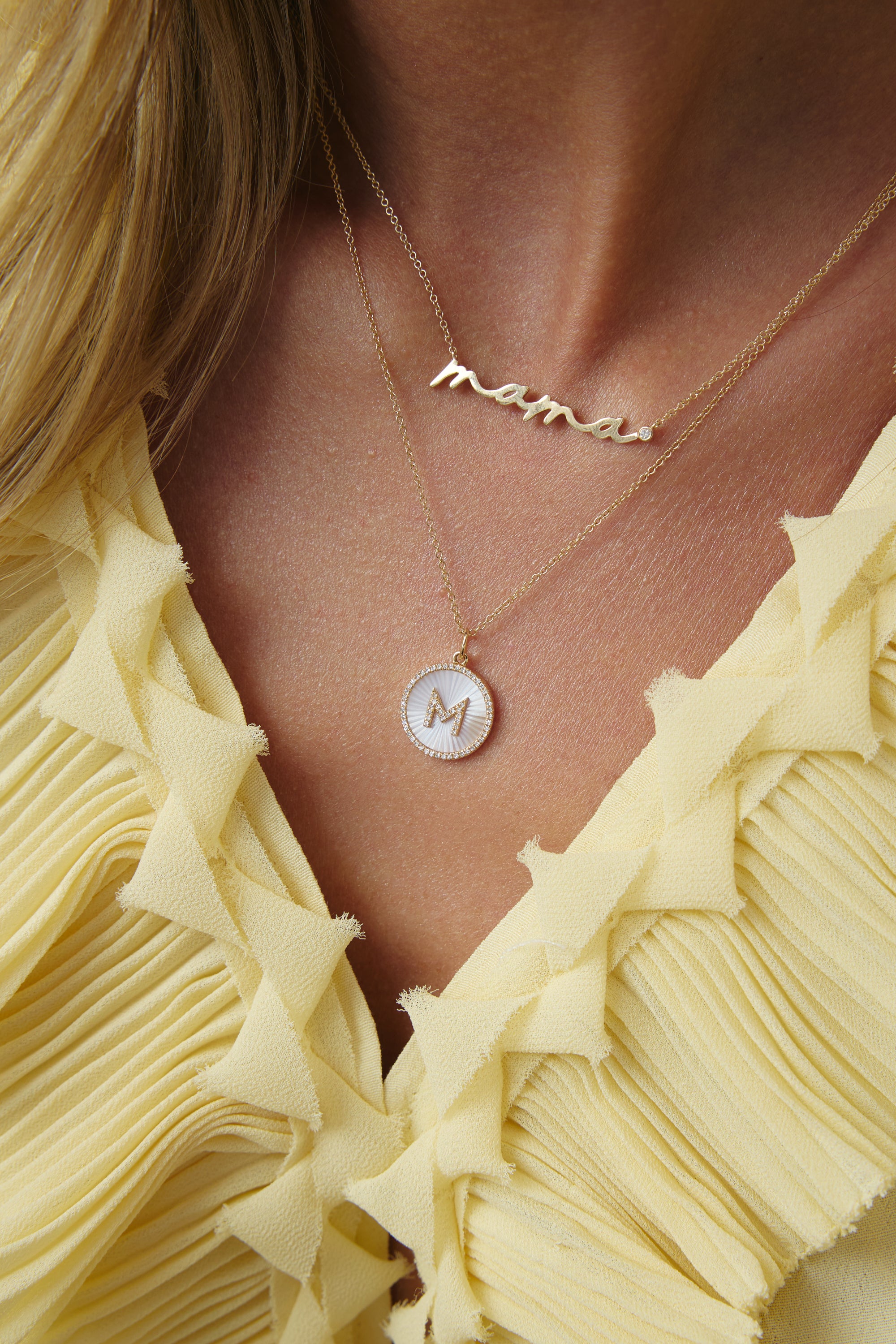 Cursive Mama Necklace