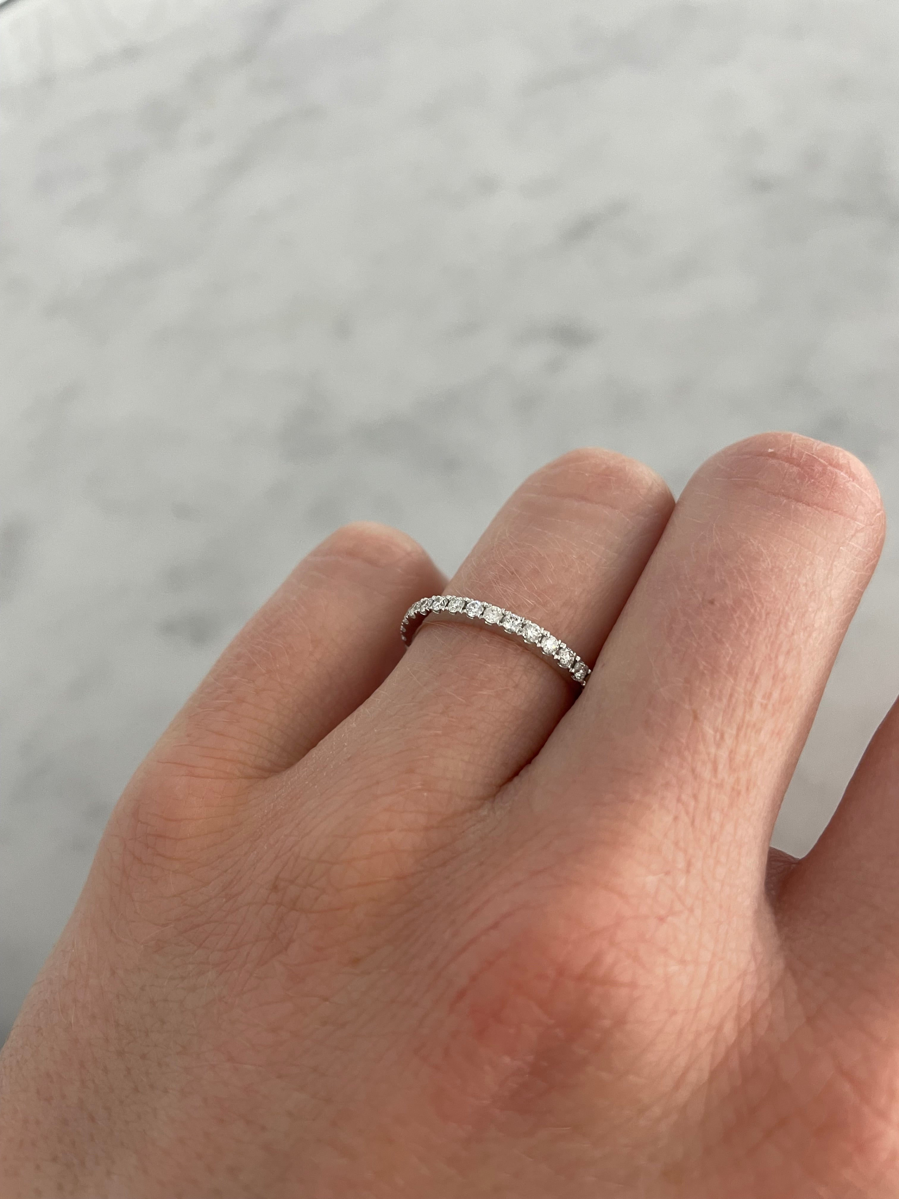 1.8mm Semi Pavé Ring
