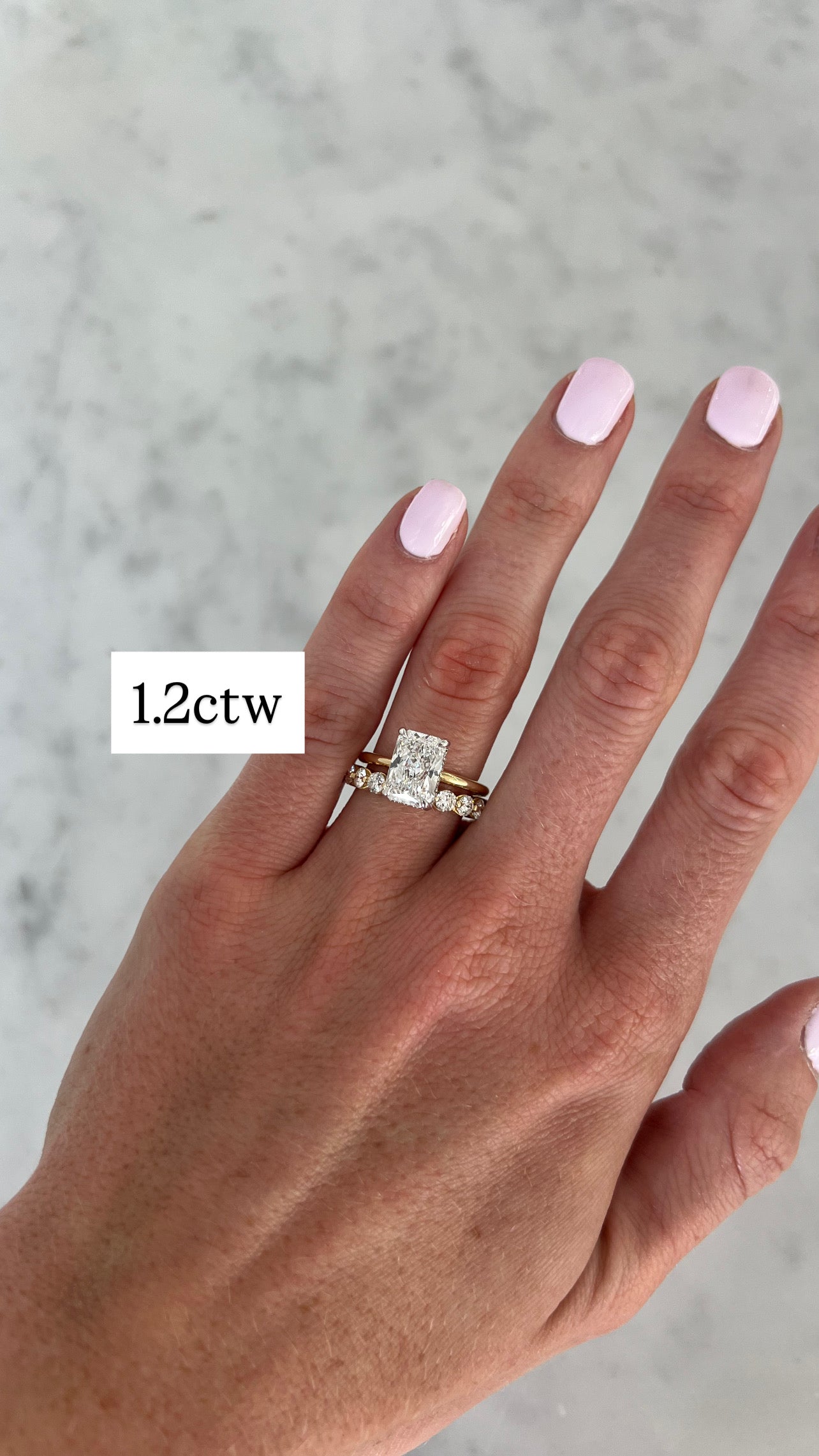 Semi Single Prong Diamond Ring
