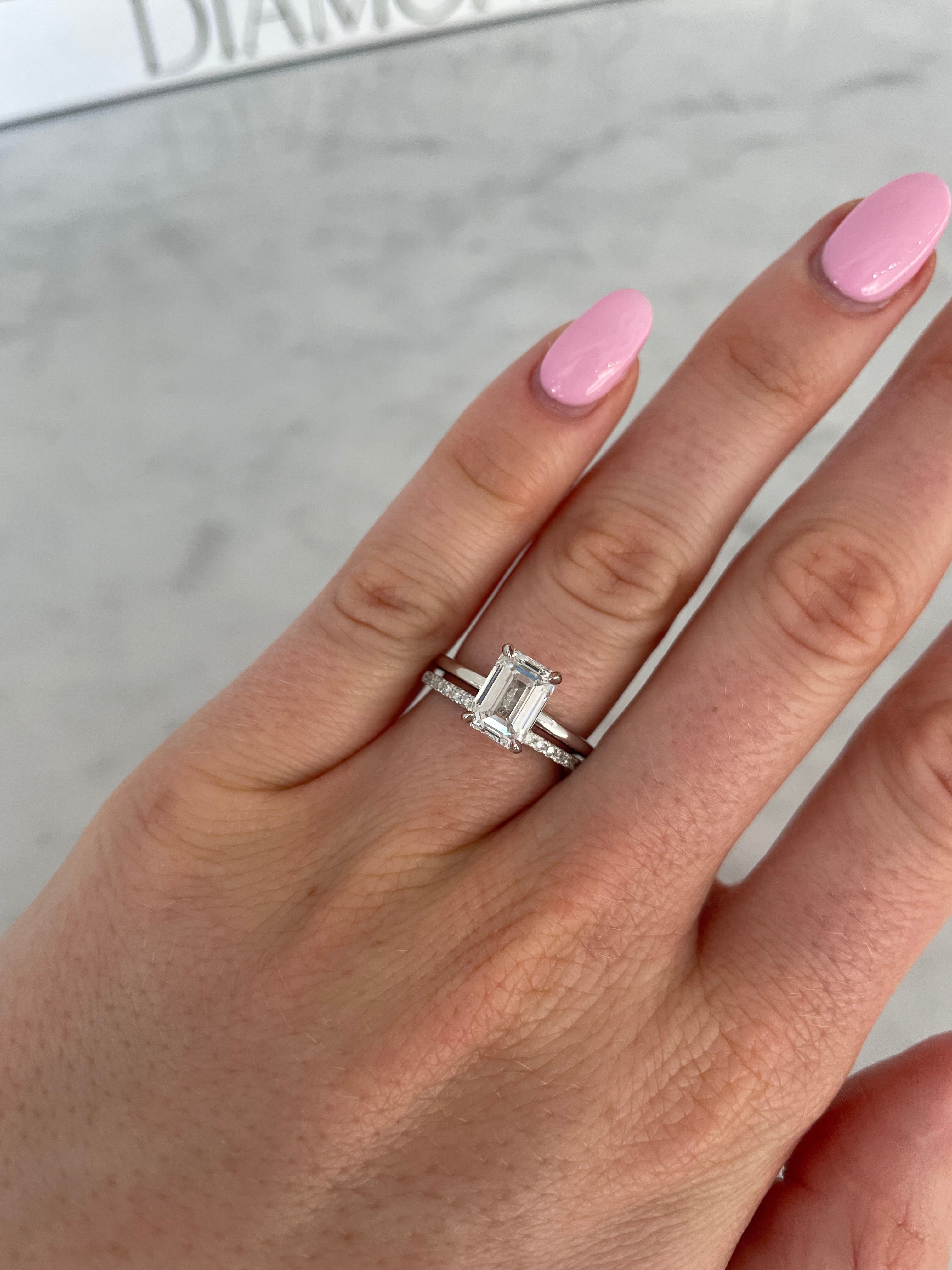 1.5mm Stackable Diamond Ring