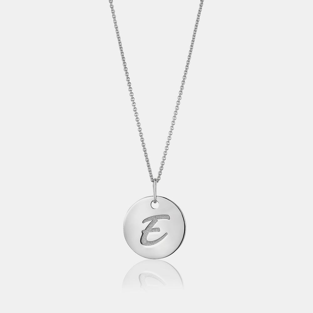 Initial Disc Necklace
