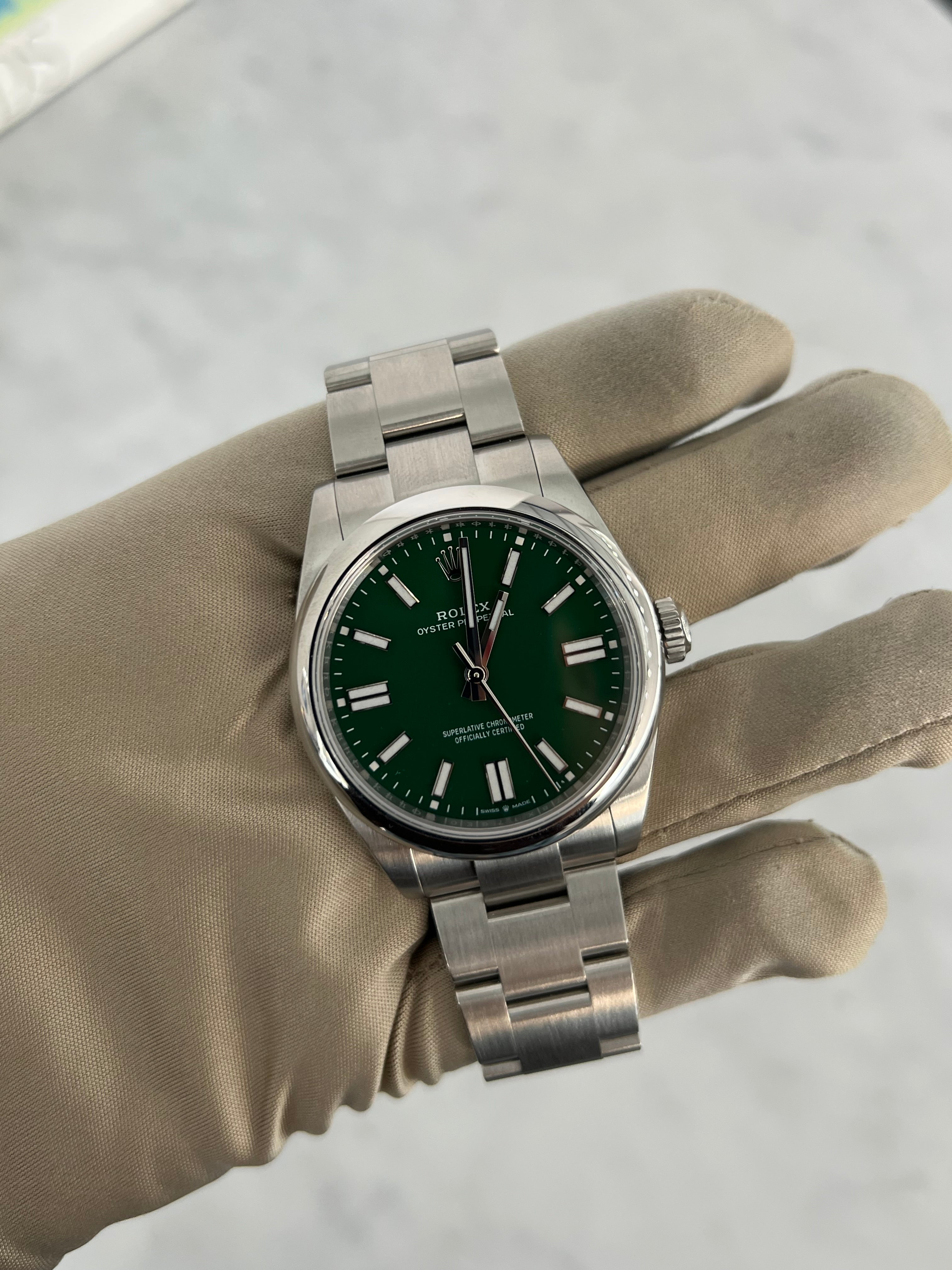 Rolex Oyster Perpetual Green Dial 41mm 134300/2026