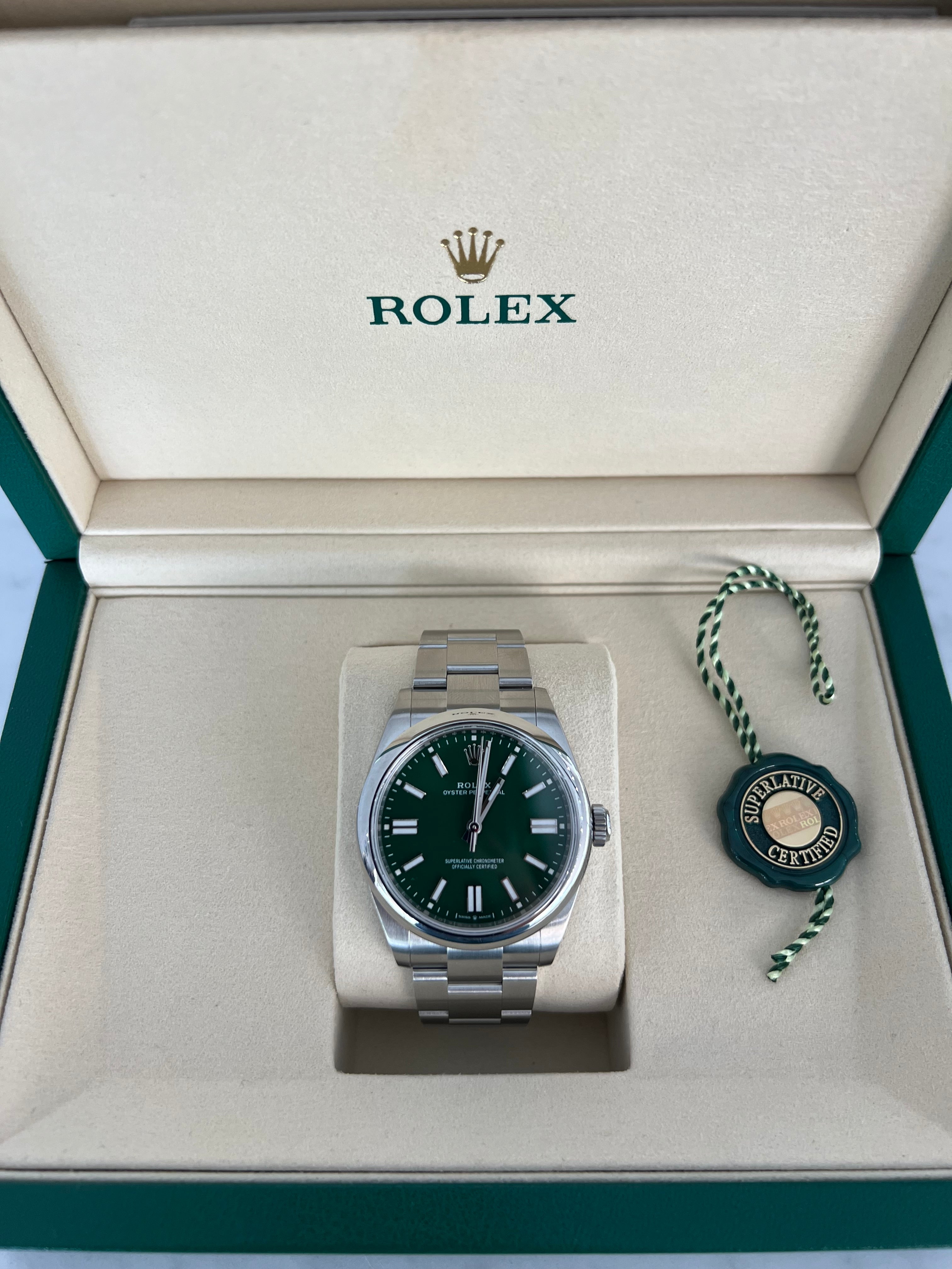 Rolex Oyster Perpetual Green Dial 41mm 134300/2026