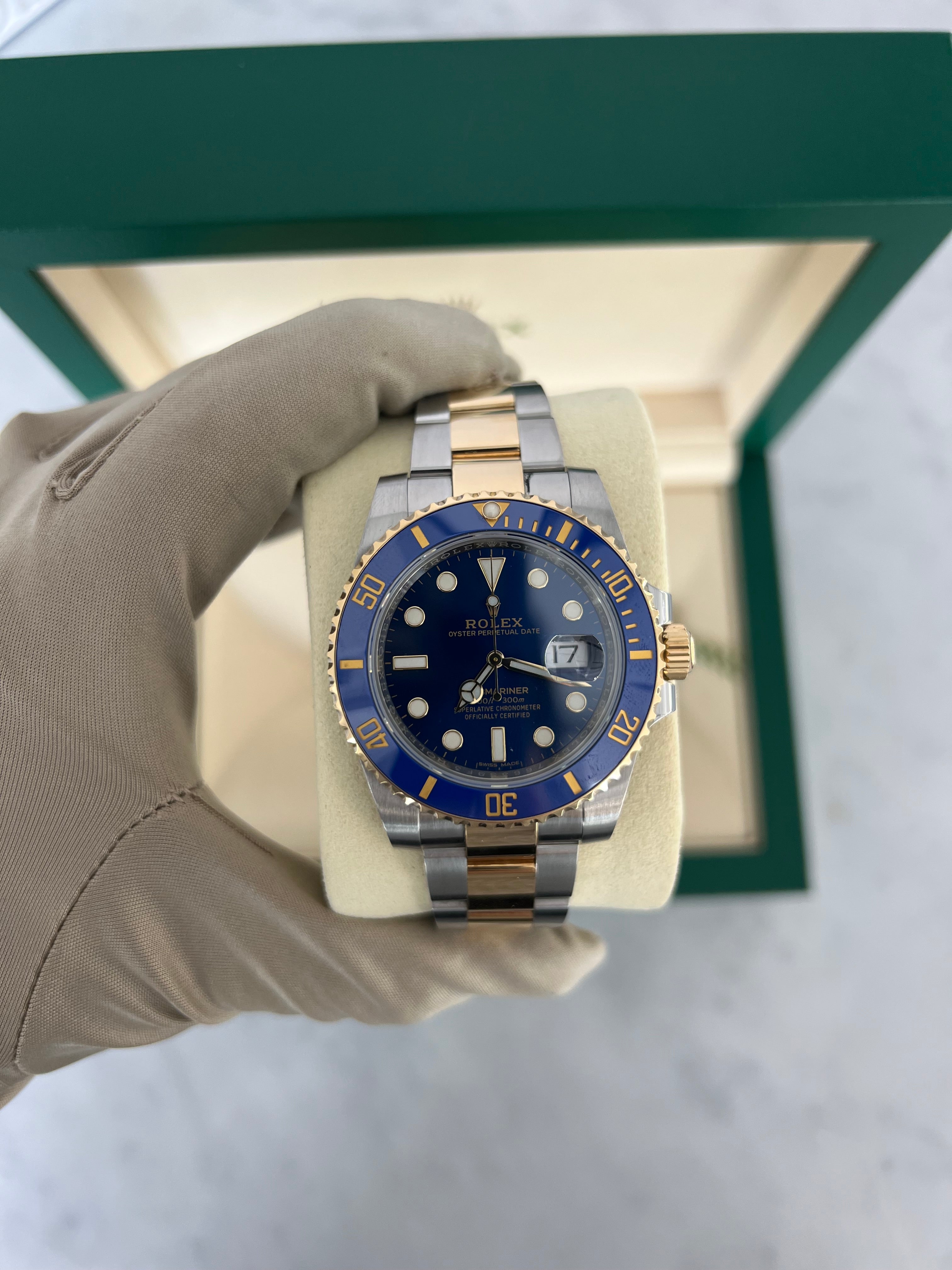 Rolex Submariner Date Two Tone Yellow Gold "Blusey" 41mm 116613LB/2024