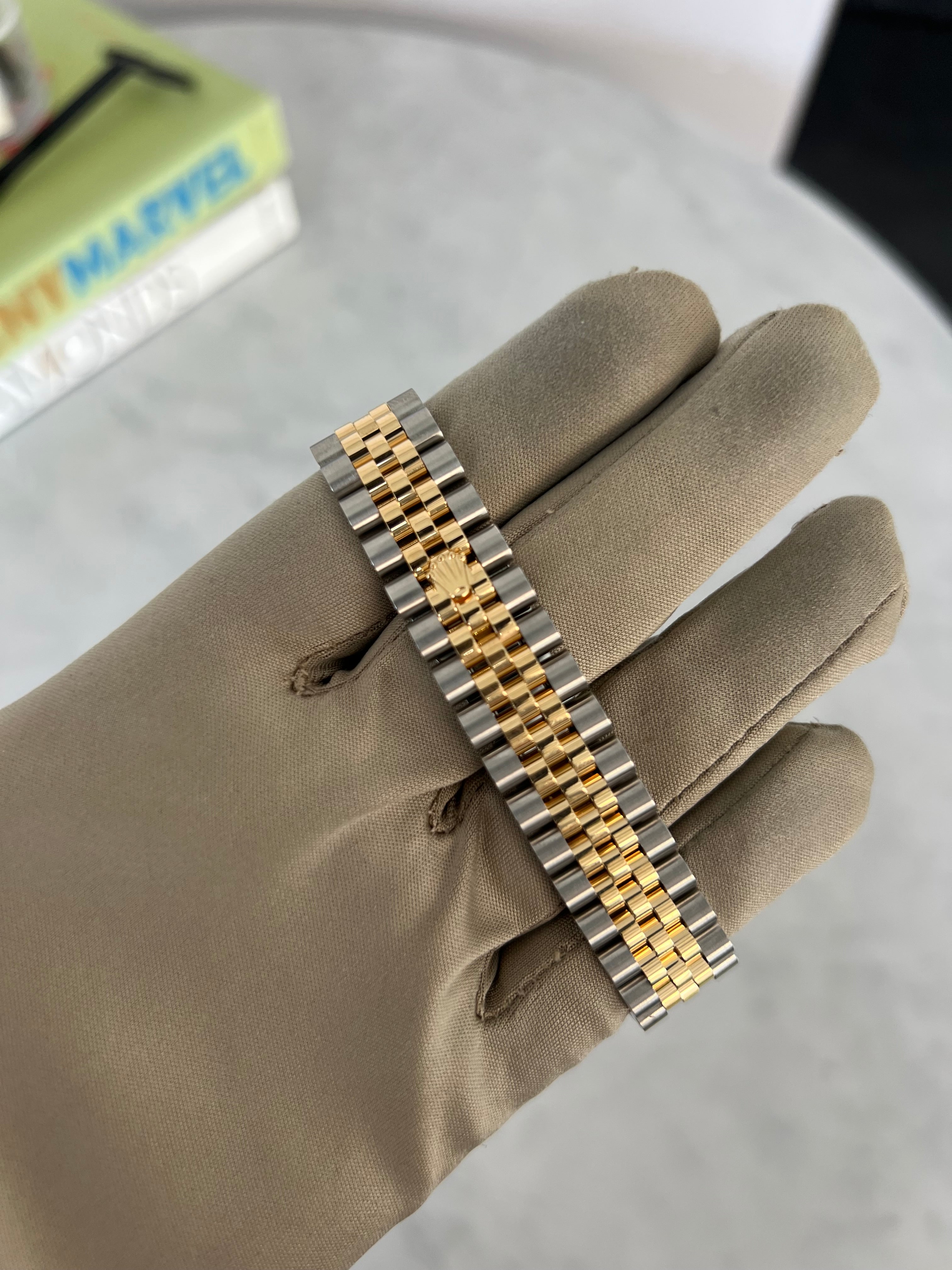 Rolex Datejust Two-Tone Yellow Gold Roman Numeral Silver Dial Fluted Bezel Jubilee Bracelet 31mm 278273/2025