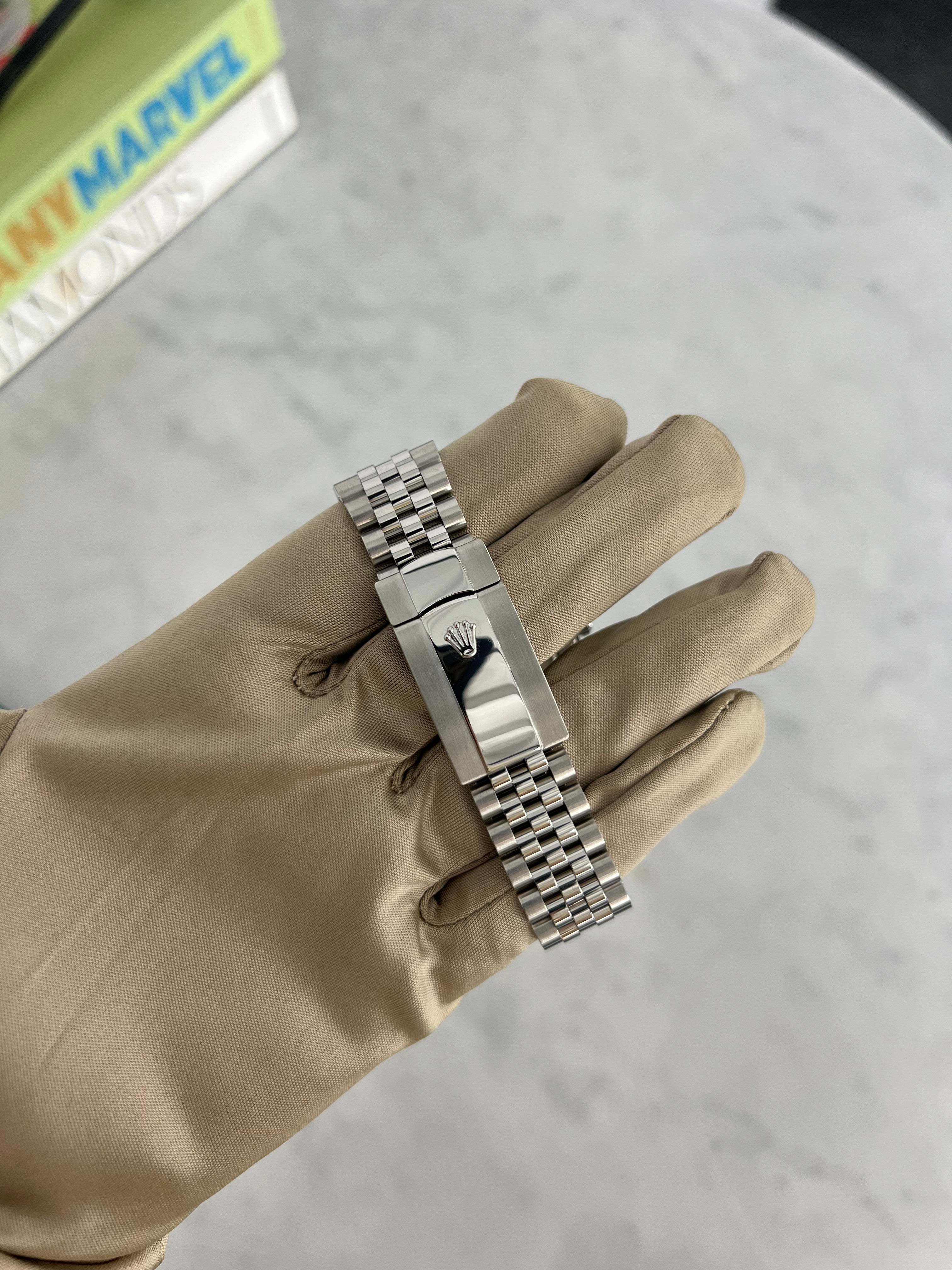 Rolex Datejust Stainless Steel White Stick Dial Jubilee Bracelet 41mm 126300/2020