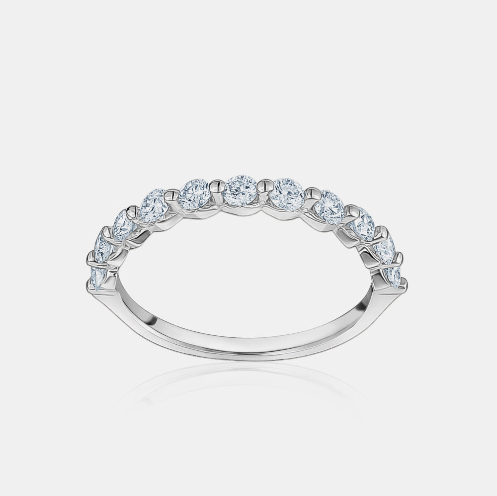 Semi Single Prong Diamond Ring