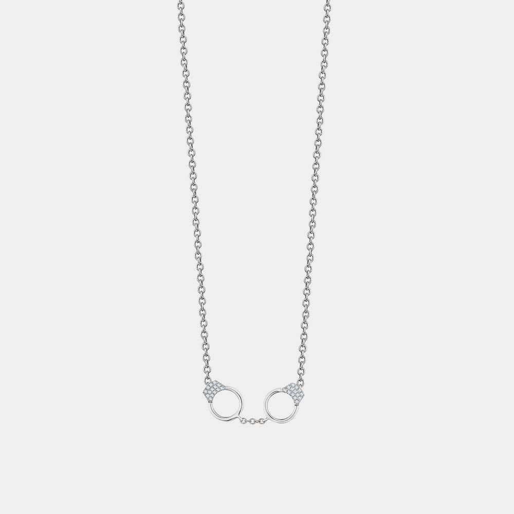 Diamond Handcuff Necklace