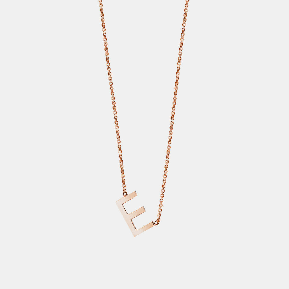 Slanted Initial Necklace