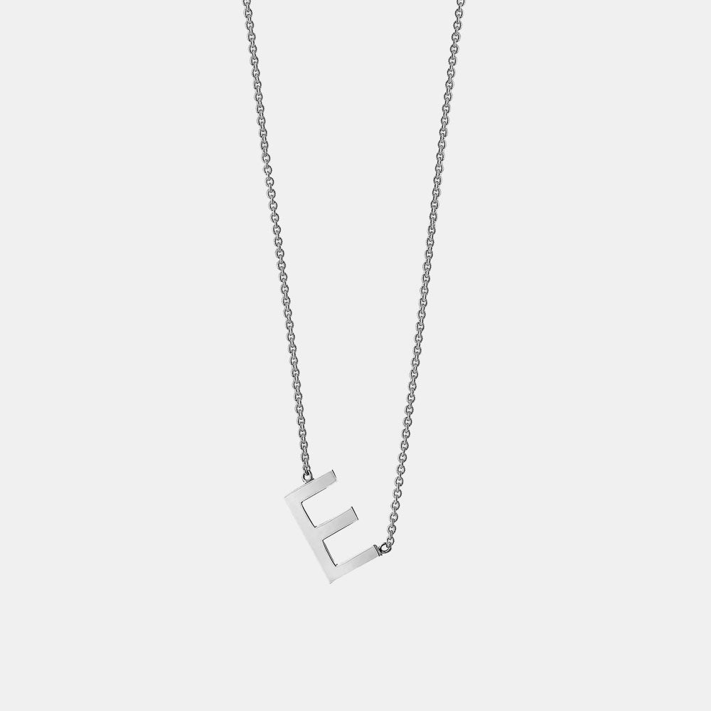 Slanted Initial Necklace