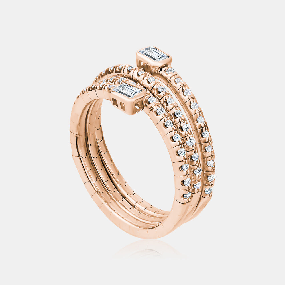 Flexible Bezel Set Ring