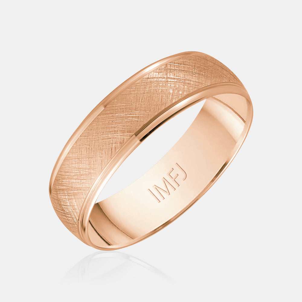 10K Satin Finish Wedding Band