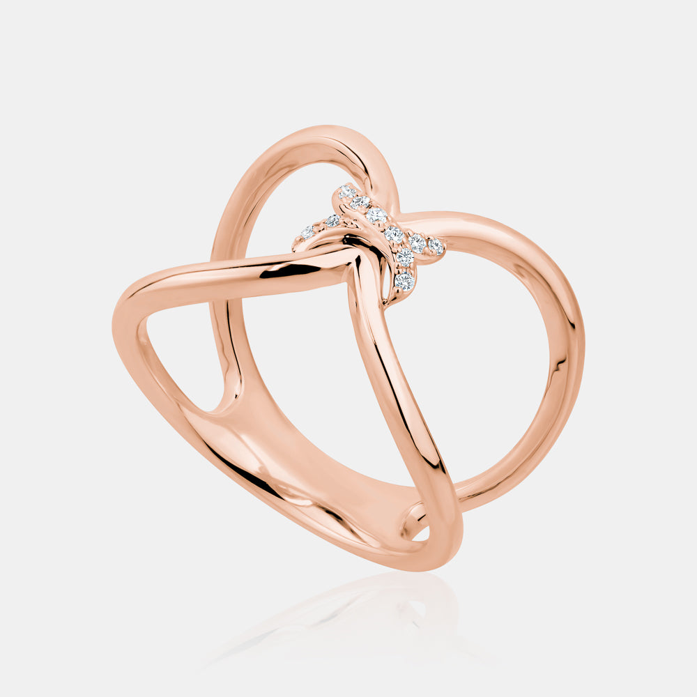 Diamond Knot Ring