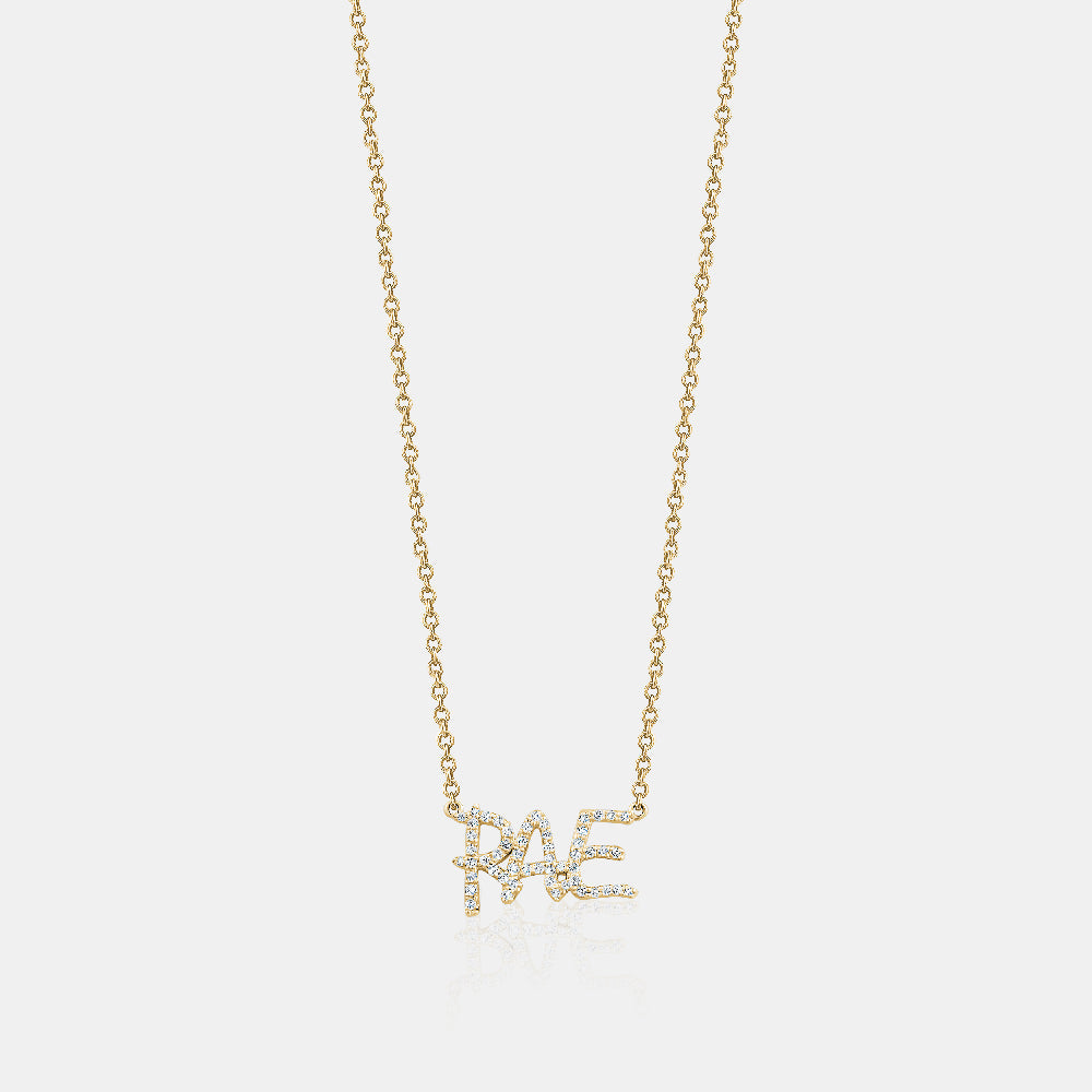 RAE Pavé Name Necklace