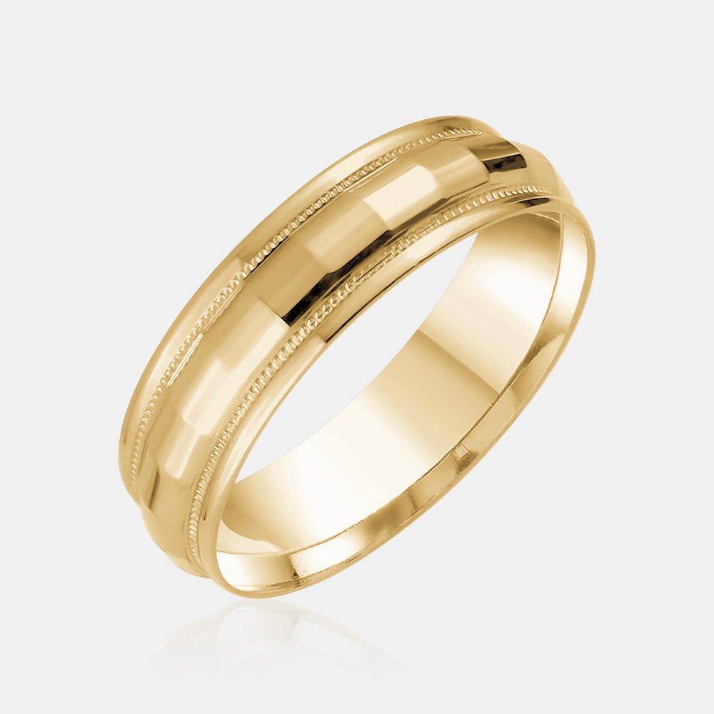 10K Reflector Wedding Band
