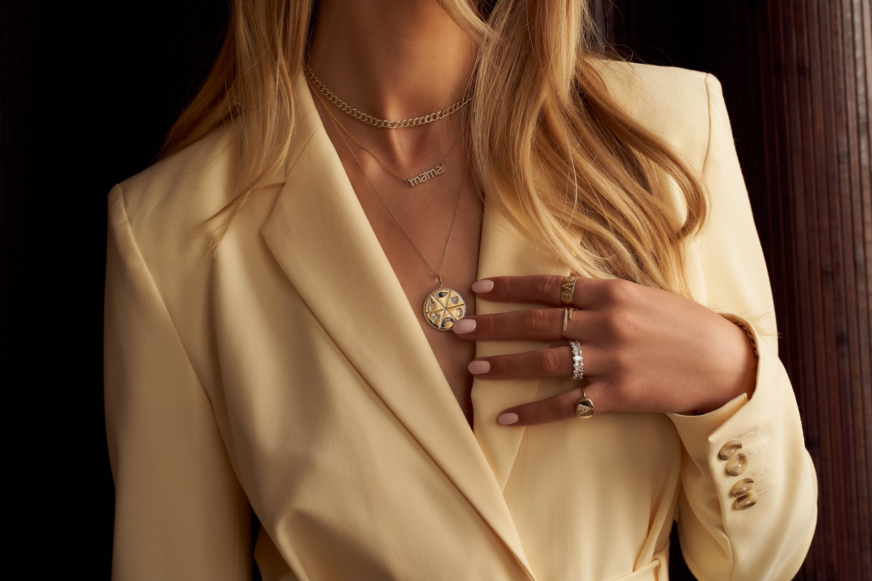 Diamond Multi-Symbol Medallion
