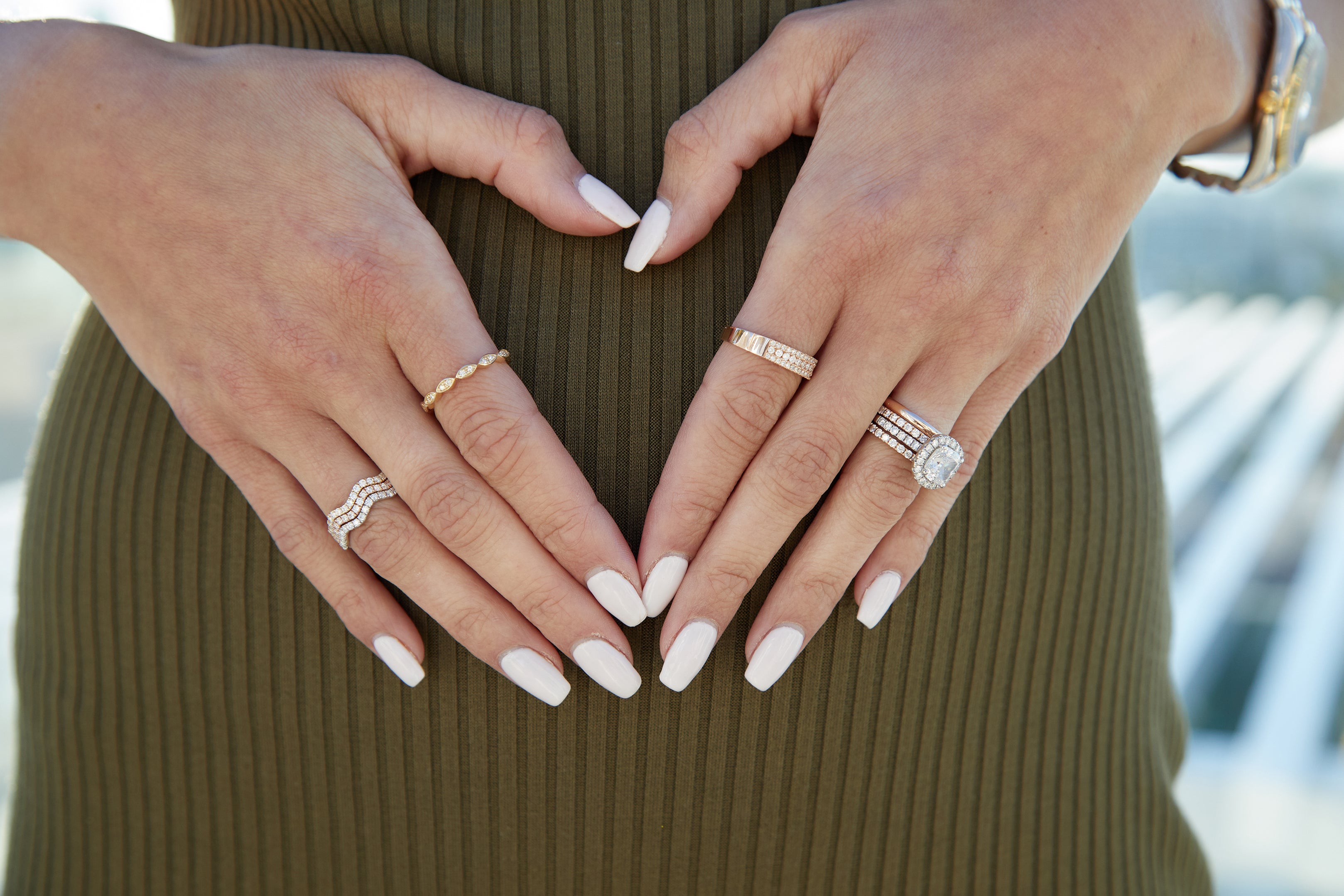 Diamond Marquise Shaped Ring