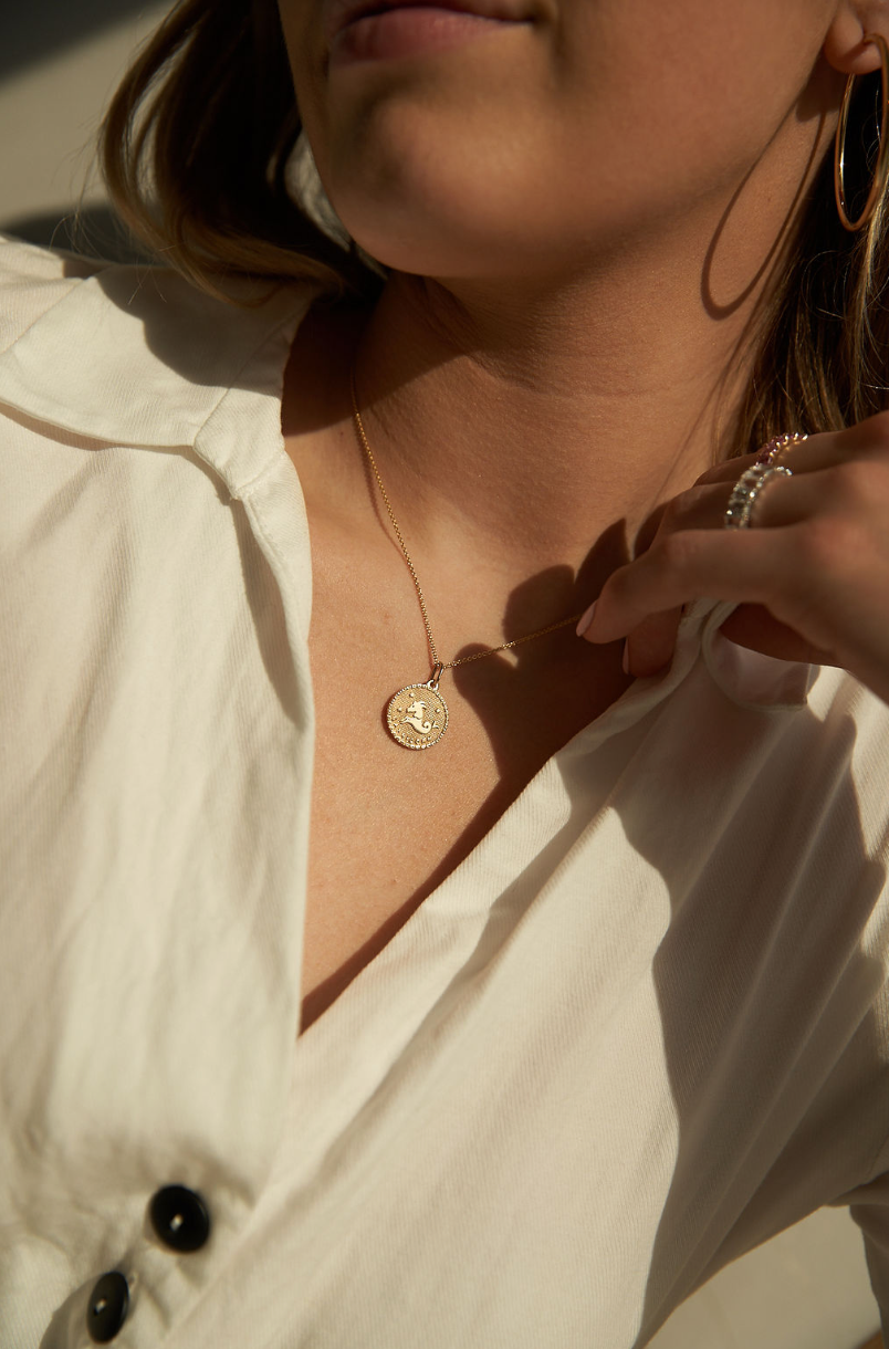 Zodiac Circle Necklace