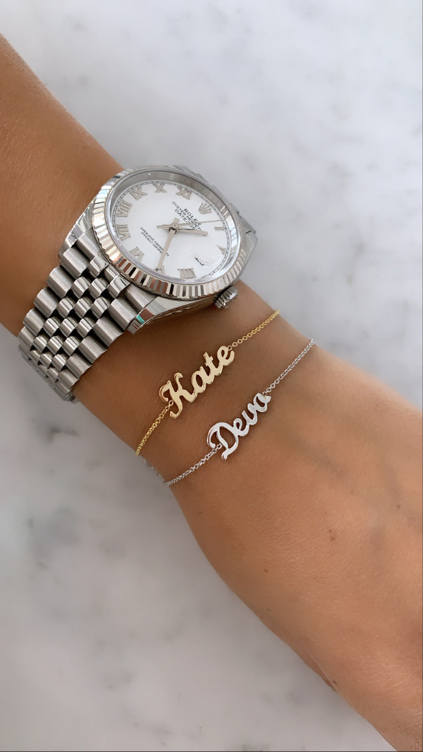 Custom Cursive Name Bracelet