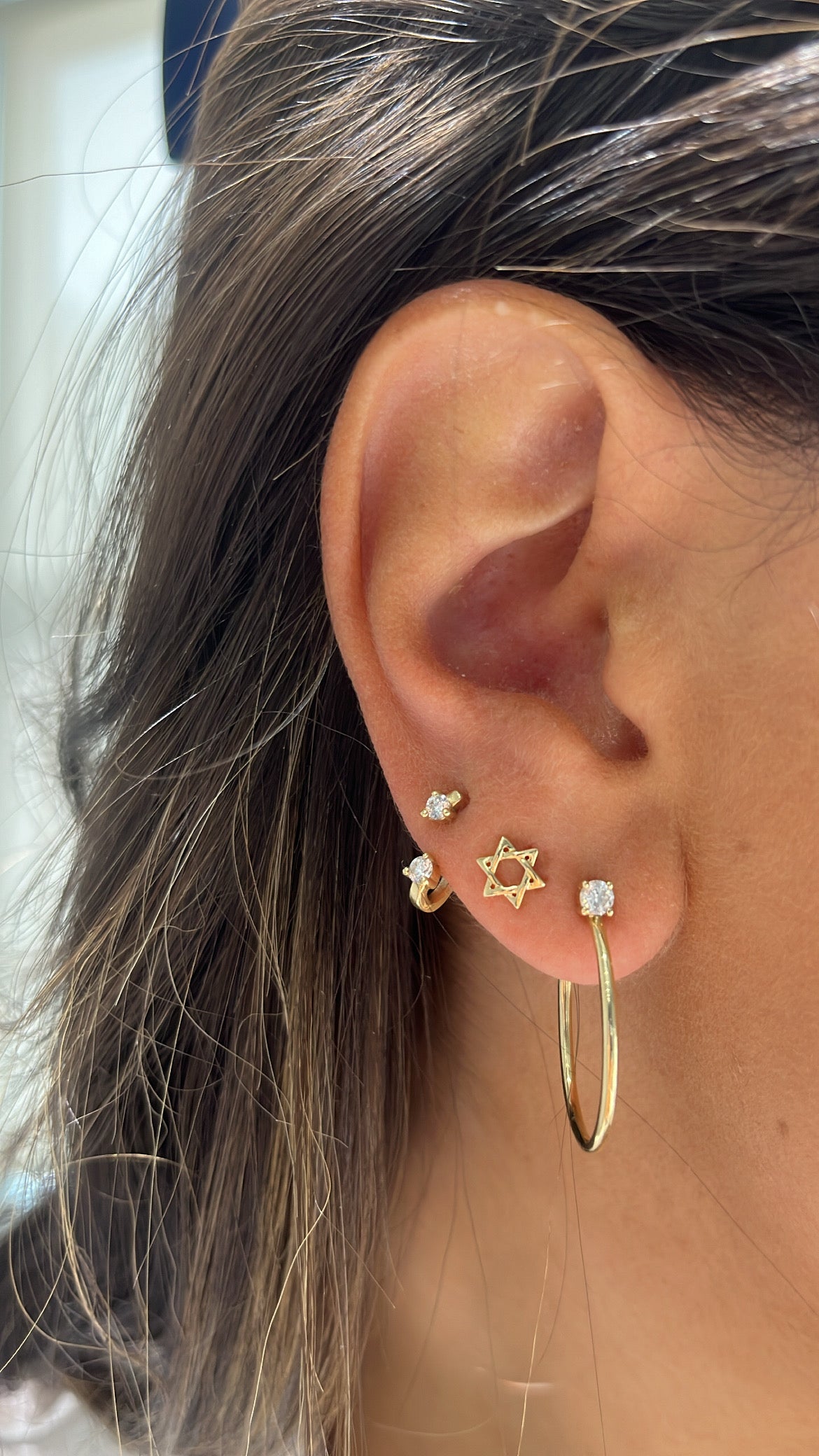 Star Of David Studs