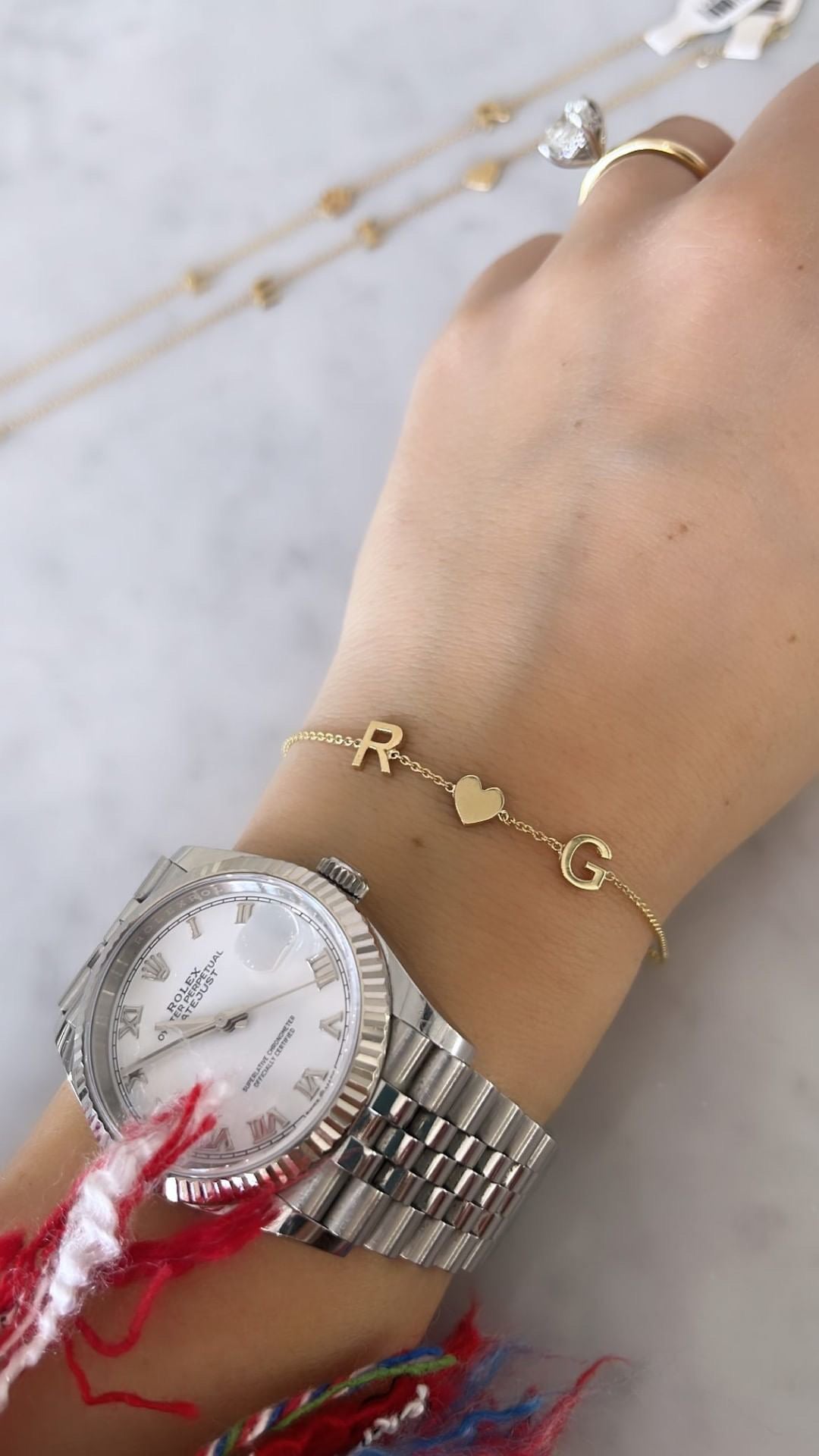 2 Letter Mini Initial Bracelet