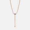 Collier lariat avec hamsa oeil maléfique en diamant