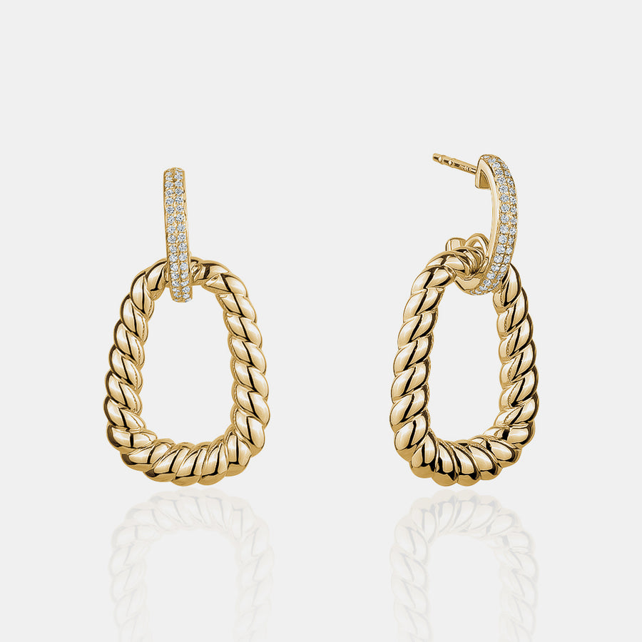 Cercles ovales interlocks fantaisie