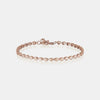 Bracelet en or massif en forme de poire