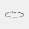 Bracelet en or massif en forme de poire