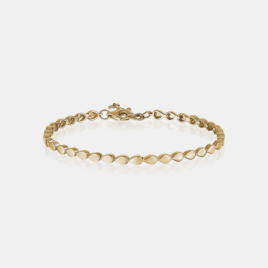Bracelet en or massif en forme de poire
