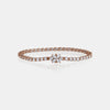 Single Prong Tennis Bracelet with Marquise Shape Clasp