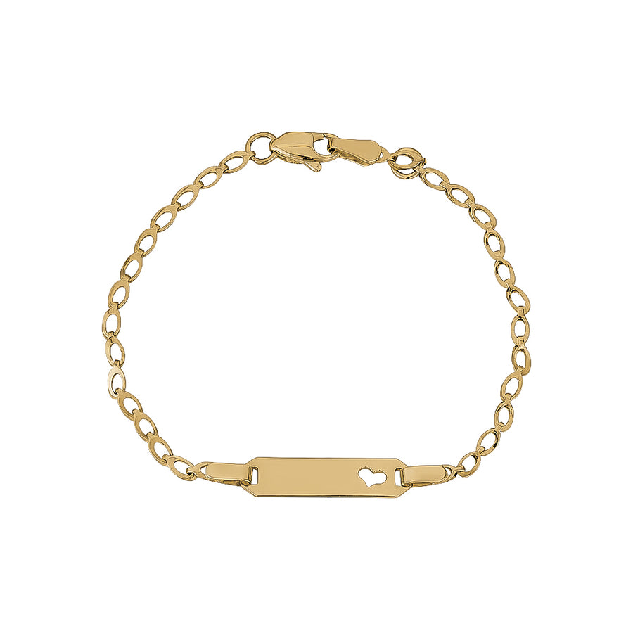 Bracelet d'identification pour bébé en forme de coeur