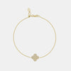 Bracelet trèfle en diamant