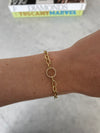 Bracelet en chaîne à maillons ornés de diamants