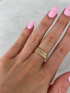 Bague cannelée empilable