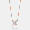 Collier de fleurs à grappes de diamants