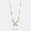 Collier de fleurs à grappes de diamants