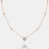 Collier à pendentifs en forme de fleur de Station de Diamants