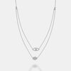 Collier double rangée d'yeux maléfiques Hamsa