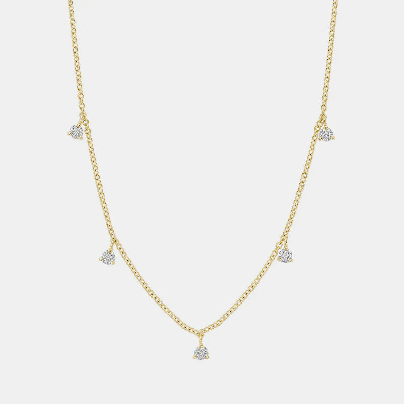 Collier à station de diamants