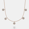 Collier station de étoile en pavé de diamant