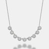 Collier de diamants à halo en forme de coupe Martini