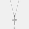 Collier croix en or avec diamants