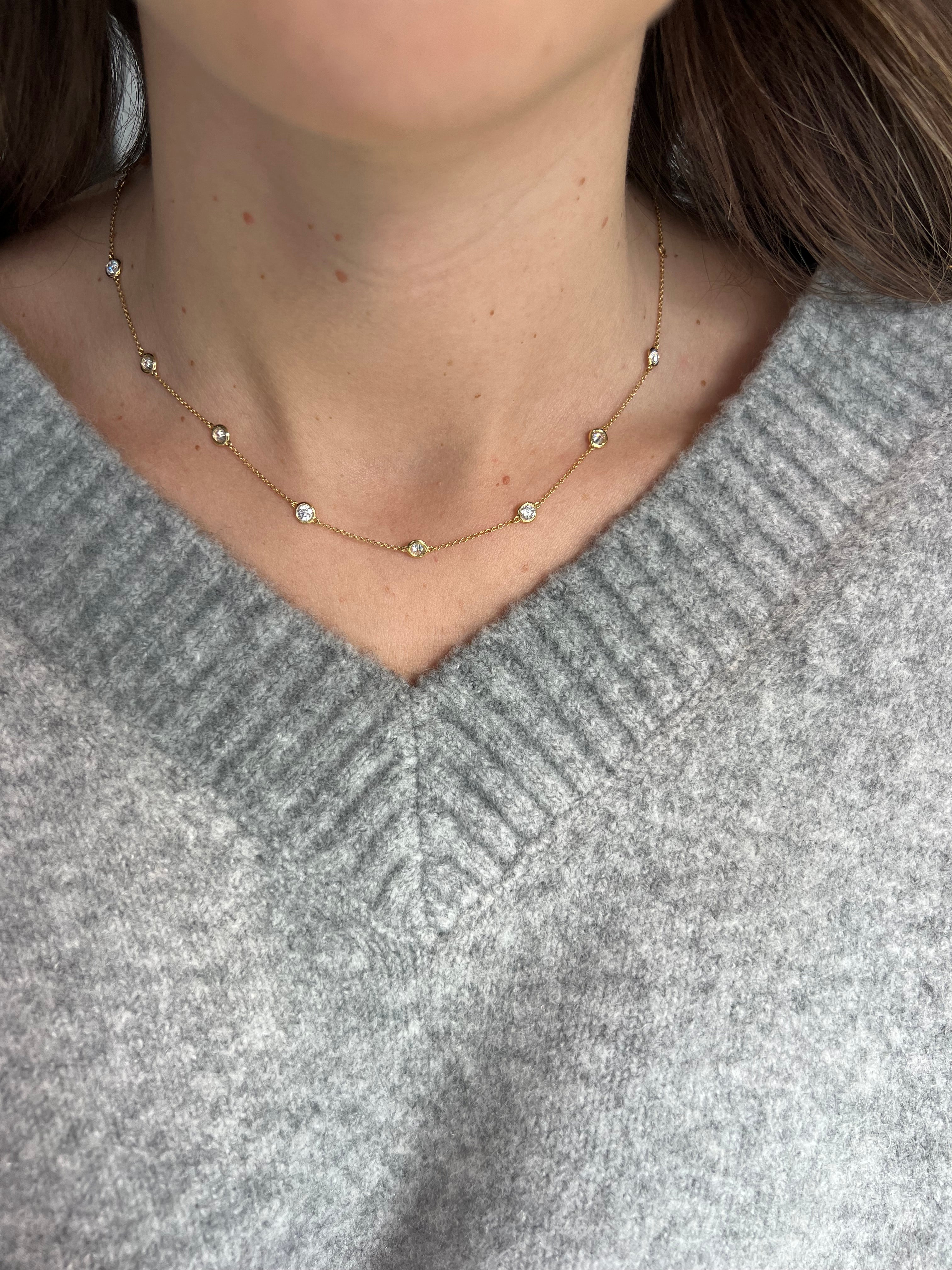 Diamond By The Yard Necklace