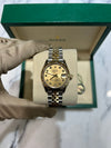 Rolex Datejust 31mm Two-Tone Yellow Champagne Diamond Dial, Fluted Bezel, Jubilee Bracelet 278273/2026