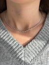 Bezel Set Diamond Necklace